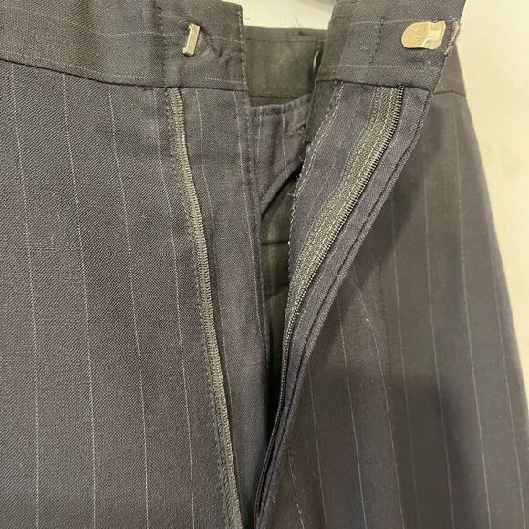 Brooks Brothers Wool Black Pinstripe 2 Button Sport Coat Blazer - Picture 15 of 16